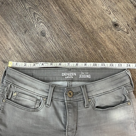 Denizen from Levi’s Low Rise Gray Jeggings Skinnies Faded Sz 7 W28 Indie Sleaze - Picture 7 of 12